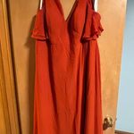 Azazie  Bold orange Maxi Dress Photo 0