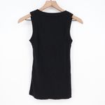 American Giant Black Ribbed Tank Top Basic Made in USA Size S Photo 5