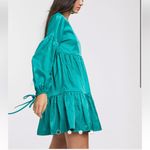 Glamorous  tiered mini smock dress with tie cuffs in‎ satin size 2 Photo 1