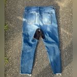 Torrid  skinny cropped Trendy Patchwork Blue Jeans Photo 3