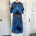 Warme daize wavy blue tiered midi dress Photo 7