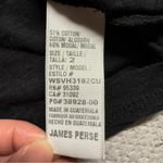 James Perse  Deep V-Neck T-Shirt in Black Cotton & Modal Blend Size 2 / Medium Photo 5