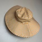 DISSH Gaia Mango Geo Wide Brim Hat NWT Sz. O/S Orange Photo 2