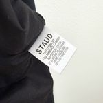 STAUD Kai Low Back Halter Dress Black Photo 3