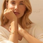 Delicate Gold Bracelet Set for Women, 14K Real Gold Plated Bracelets Stack for Women Trendy Gold Layered Bracelets – Crafted with Love Photo 5