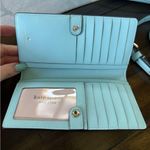 Kate Spade zippy pebbled leather shoulder bag & bifold wallet Perfect Pool blue Photo 6