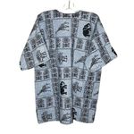 Handmade Dashiki Style Top Elephant Giraffe Tribal Print Photo 3