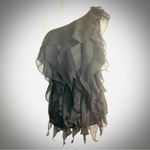 Joyce Leslie  ruffle front one shoulder blouse NWT Photo 3