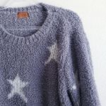 POL Crew Star Sherpa Long Sleeve Sweater Photo 1