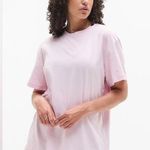 Alo Yoga  Light Pink Short Sleeve Tee Photo 0