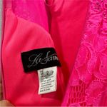 La Femme  30663 Prom Dress Neon Pink Lace Trumpet Gown 2 Photo 5