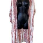 Woven Heart  Tie Dye Fringe Kimono Photo 0