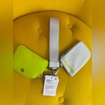 Lululemon Dual Pouch Wristlet in Yellow and White Photo 1