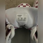 Vans Maroon Burgundy Red & White Checkered Lace-Up Gym Shoes Photo 12