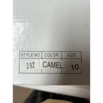 Eve Buckle Sandal Slides Low Heel Camel Color Size 10 Brown Photo 14