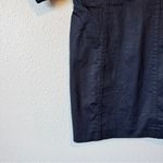 & Other Stories & Other Stories Black Puff Sleeve Mini Dress Womens 0 Preppy Linen Casual Classy Photo 2