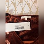 Tea N Rose  NWT The Tyrone Embroidered Dress In Brown Velvet Size L Photo 5