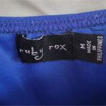 Ruby Rox Ruby Fox Blue Short Tie Back Flowy Chiffon Dress Size Medium Photo 1