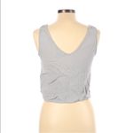Forever 21 Grey Lace Up Tank Crop Top Photo 1