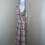 Gal Meets Glam GAL Mets GLAM NWT Madras Plaid Check Linen Blend Dress Size 10P Photo 5