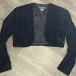 Jessica McClintock JESSICA MCCLINTOCK BLACK VELVET FORMAL SHAWL Size S Petite Photo 0