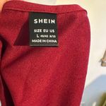 SheIn Clasi Keyhole Burgundy scalloped neck casual dress Top Large NWOT Photo 4