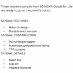 Sonoma Jeanette Orange Faux Leather Sandals Size Medium Photo 3