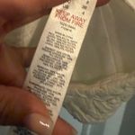 Topshop Women's White Crinkle Fabric Quilted Oversized Puffer Coat Size 4 Photo 4