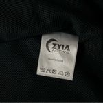 Zyia Active Rainbow Sleeve Bomber Jacket w/ Thumbholes Blue Size Medium Photo 12