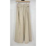 SOVERE | Instance Linen Straight Leg High Waisted Trousers Pants Natural S Photo 12