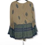 Free People boho paisley bell sleeve romper Photo 1