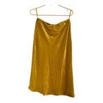 Maeve  velour mustard skirt size small Photo 4