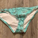 REEF Turquoise Marbled Bikini Bottoms Photo 0