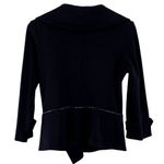 Cache Y2K Vintage Black Double Breasted Asymetrical Blazer Suit Jacket Photo 4