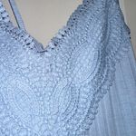 Baby Blue Lace and Corset Back Bodysuit Photo 1