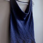 Lizard Thicket  navy cowl neck tank top  Photo 0