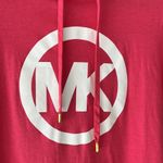 Michael Kors woman’s size small hoodie drawstring t-shirt in coral pink Photo 1