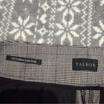 Talbots NWOT Chatham Slim Ankle Pant Glen Plaid Black White Side Zip Size 6 Photo 3