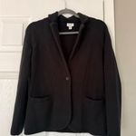 J.Crew  100% Cotton Black Blazer Jacket Office Casual Sophisticated Photo 0