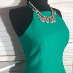 Black Halo NWOT Perth Dress Halter Full Swing Midi Fit-and-Flare Emerald Green 4 Photo 4