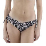 Red Carter Womens Brown Side Tie Animal Print Swim Bottom L Photo 0