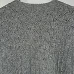 Nordstrom Merino Wool Cable Knit Metallic Sparkle Thread VNeck Sweater Women’s M Photo 6