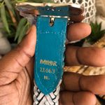 Vintage Unique Milor Turquoise Blue leather belt with silver tone buckle #westernvibes #cowgirl #country #southwestern #indie Size M/L. Approx length:38.5” Photo 2