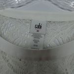 CAbi  white lace blouse size XS Photo 3