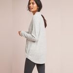 Anthropologie Saturday Sunday Brushed Fleece Stripe Open Front Wrap Pullover Photo 2