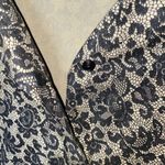 Equestrian Designs Vintage Lace Print Jacket & Pants Set Women's Size Medium Black Photo 4