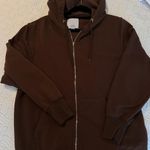 Charlotte Russe Brown Zip Up Sweater Photo 0