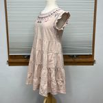 Knox Rose  Pink Embroidered Babydoll Dress Photo 5