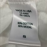 SoulCycle  White Muscle Tee with Gold and Black Graphics Photo 5