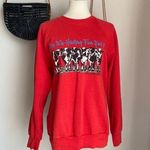 "Are We Having Fun Yet" Red Cow Sweater, Size Large Photo 0